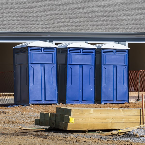 what is the maximum capacity for a single porta potty in Northeast Harbor Maine